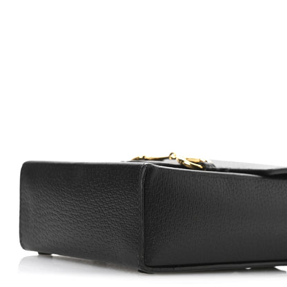Gucci Dollar Calfskin Vertical Horsebit 1955 Crossbody Bag Black 10 of 10