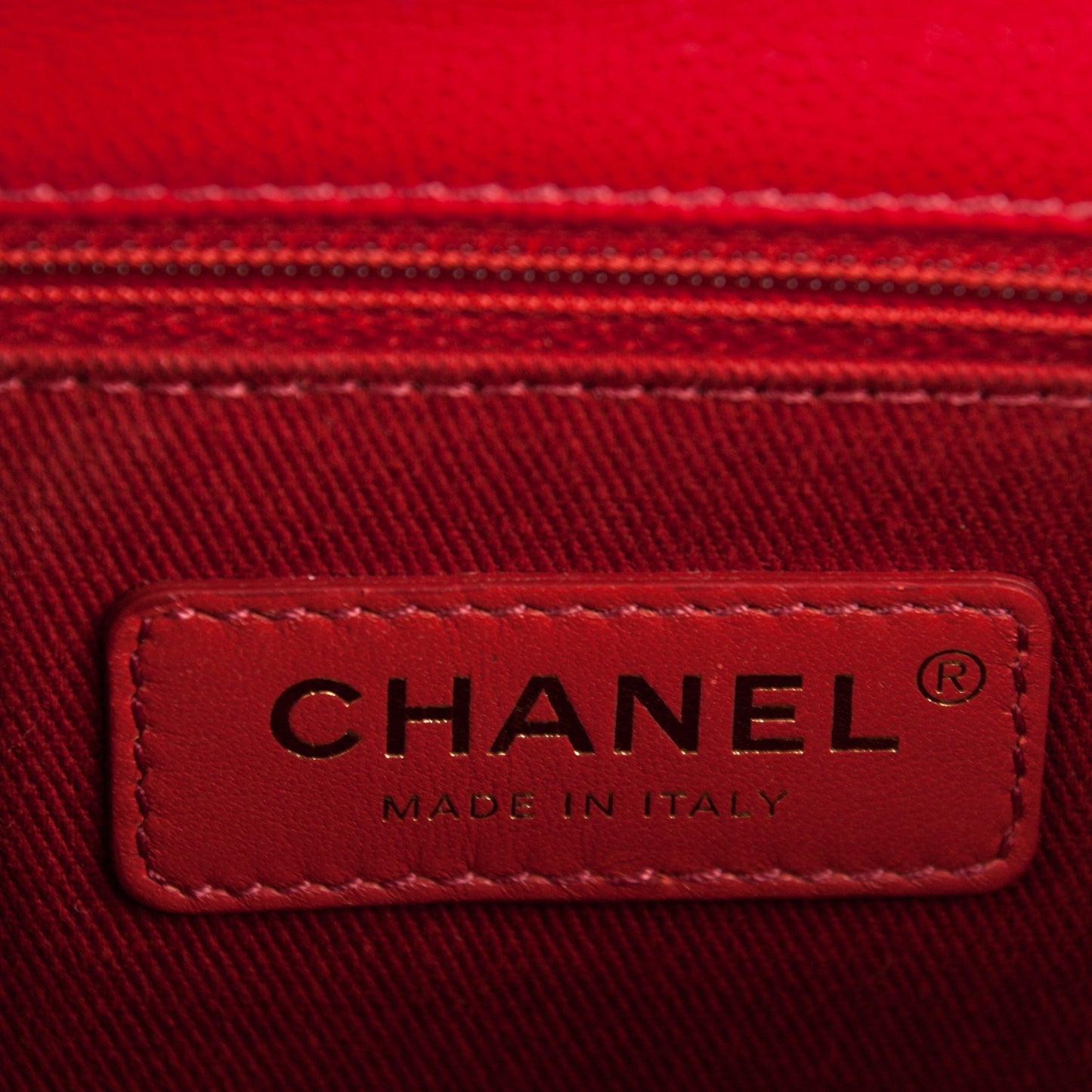 Caviar Quilted Small Coco Handle Flap Red