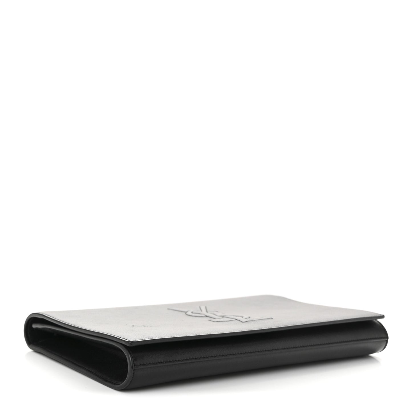 Calfskin Monogram Large Belle De Jour Clutch Black