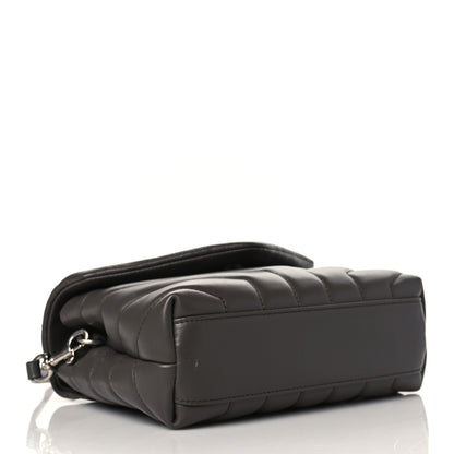Saint Laurent Calfskin Y Quilted Monogram Toy Loulou Crossbody Bag Earth 4 of 10
