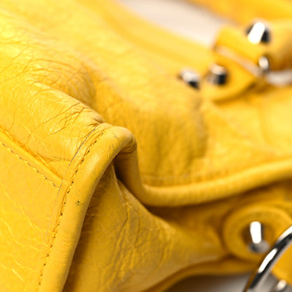 Balenciaga Agneau Classic Silver Hardware Mini City Yellow 12 of 16