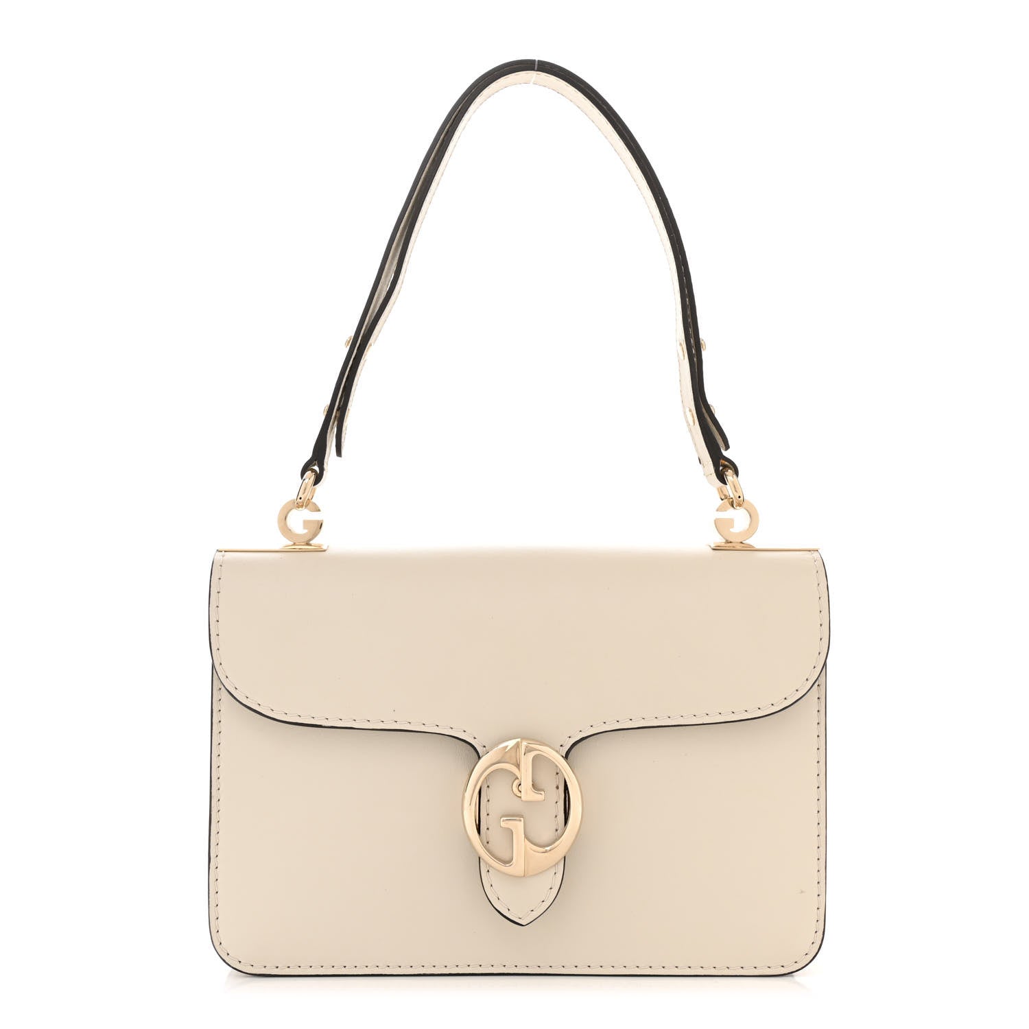 Gucci Calfskin Medium 1973 Shoulder Flap Bag Ivory 1 of 13