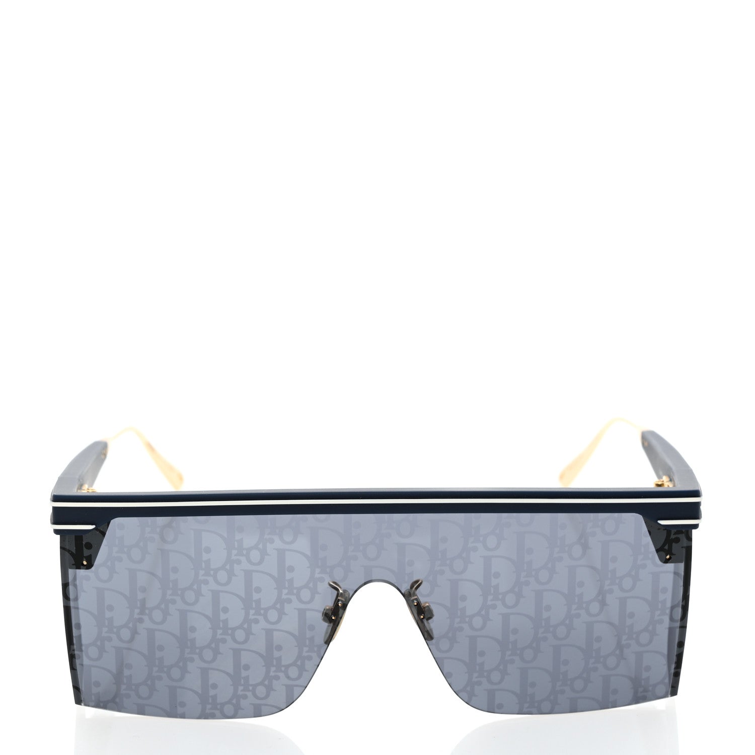 Christian Dior Oblique Diorclub M1U Mask Sunglasses Blue 2 of 9