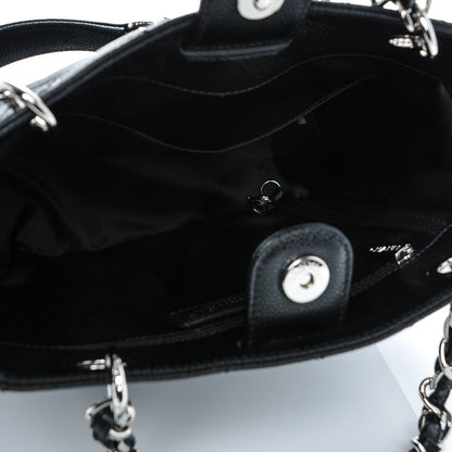 Chanel Caviar Quilted Petit Shopping Tote PST Black 5 of 7