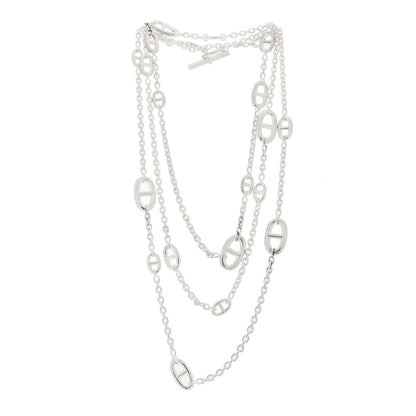 Hermes Sterling Silver Farandole Necklace 160 3 of 6