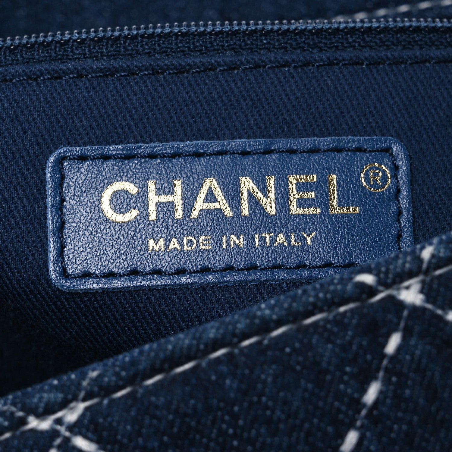 Chanel Denim Quilted Medium Denim Trip Single Flap Blue 7 of 13