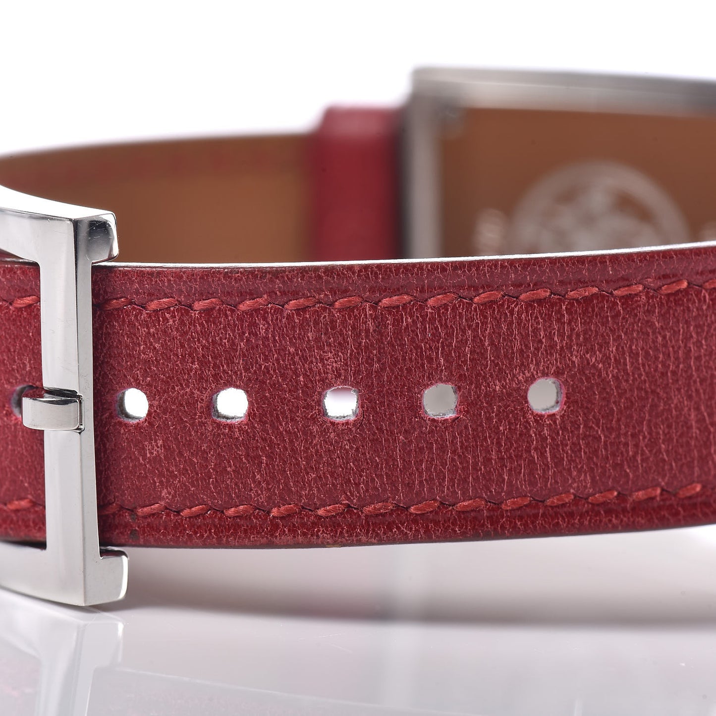 Stainless Steel Chamonix 22mm Belt Quartz Watch Rouge H