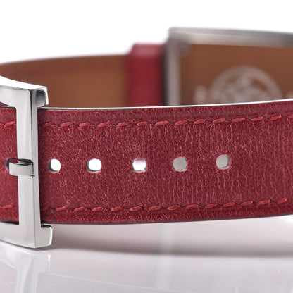 Hermes Stainless Steel Chamonix 22mm Belt Quartz Watch Rouge H 8 of 8