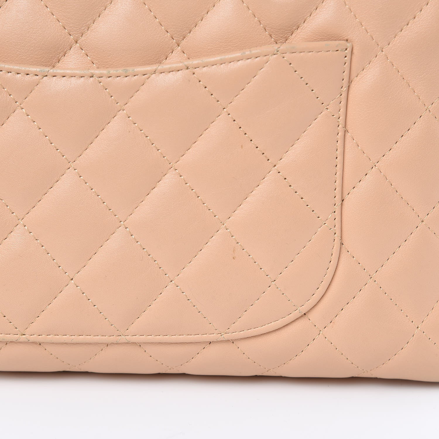 Chanel Calfskin Quilted Large Cambon Bowler Beige Black 15 of 16