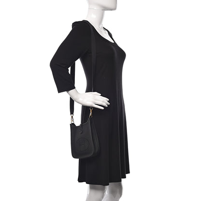 Hermes Taurillon Clemence Evelyne TPM Black 2 of 11