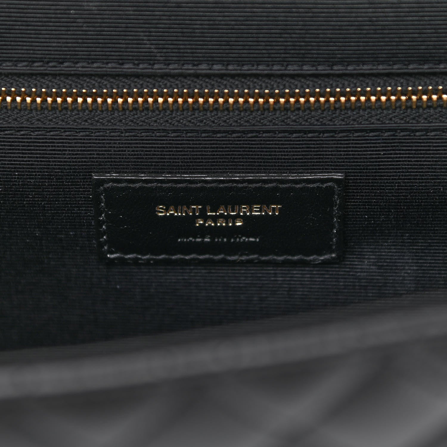 Saint Laurent Grain De Poudre Textured Mixed Matelasse Large Triquilt Monogram Satchel Black 7 of 12