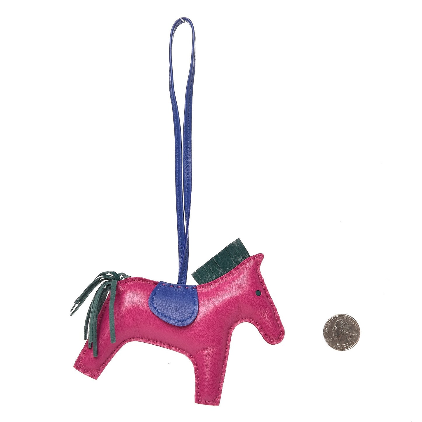 Milo Lambskin Grigri Rodeo Horse Bag Charm PM Rose Pourpre Bleu Electrique Malachite