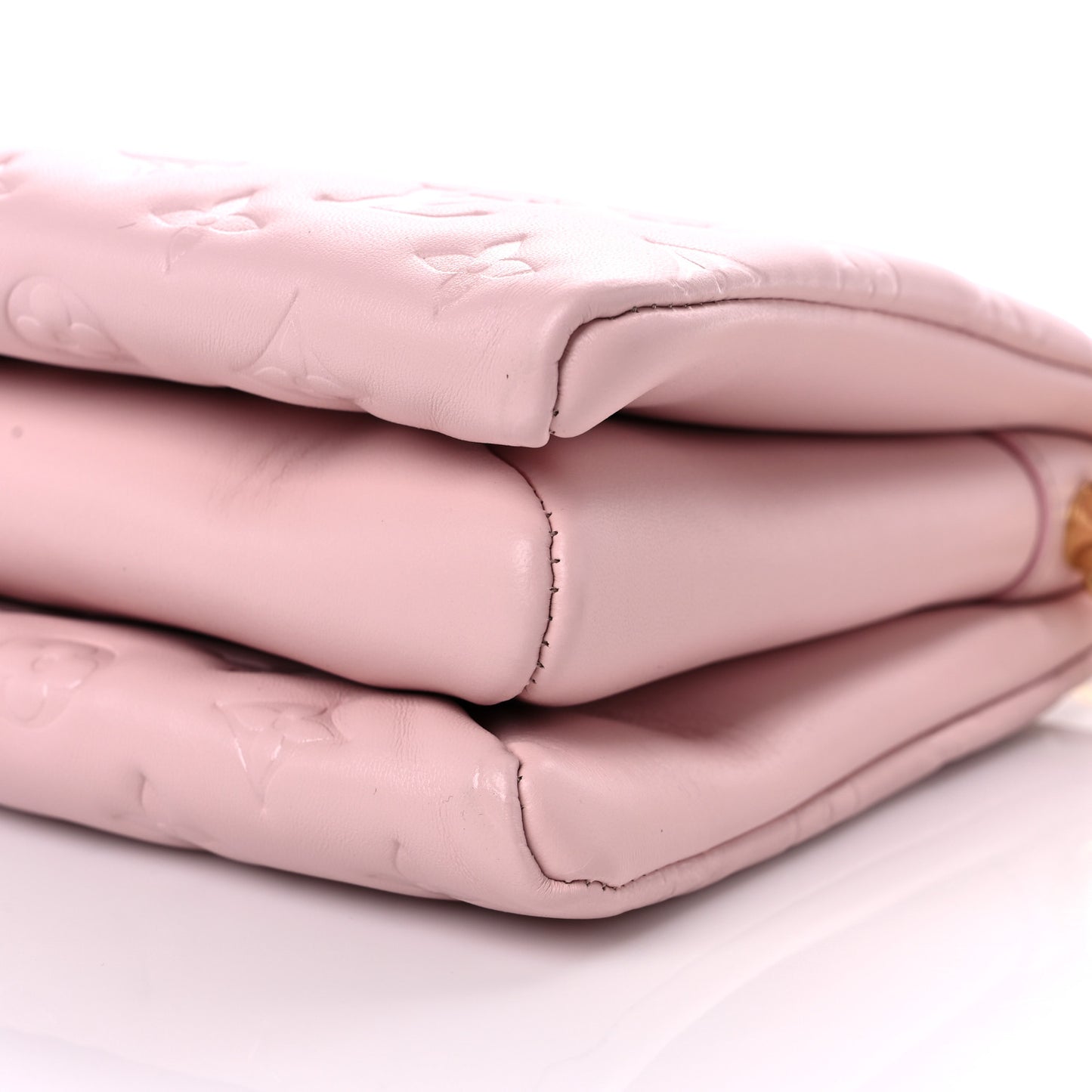 Lambskin Embossed Monogram Coussin PM Rose