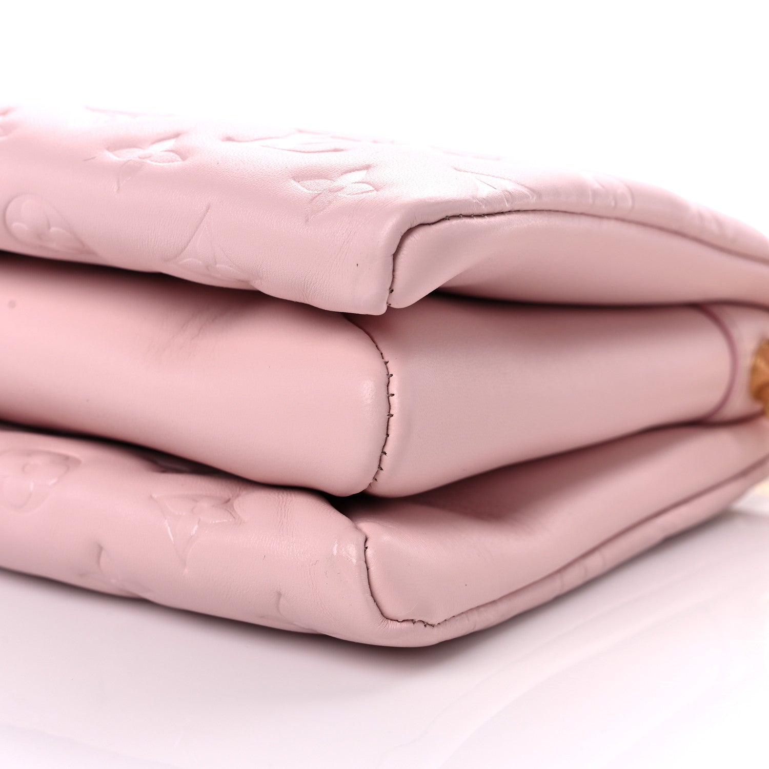 Louis Vuitton Lambskin Embossed Monogram Coussin PM Rose 11 of 12