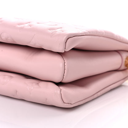 Louis Vuitton Lambskin Embossed Monogram Coussin PM Rose 11 of 12