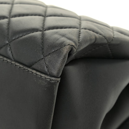 Chanel Lambskin Quilted Jumbo Coco Loop Flap Charcoal Grey 15 of 22