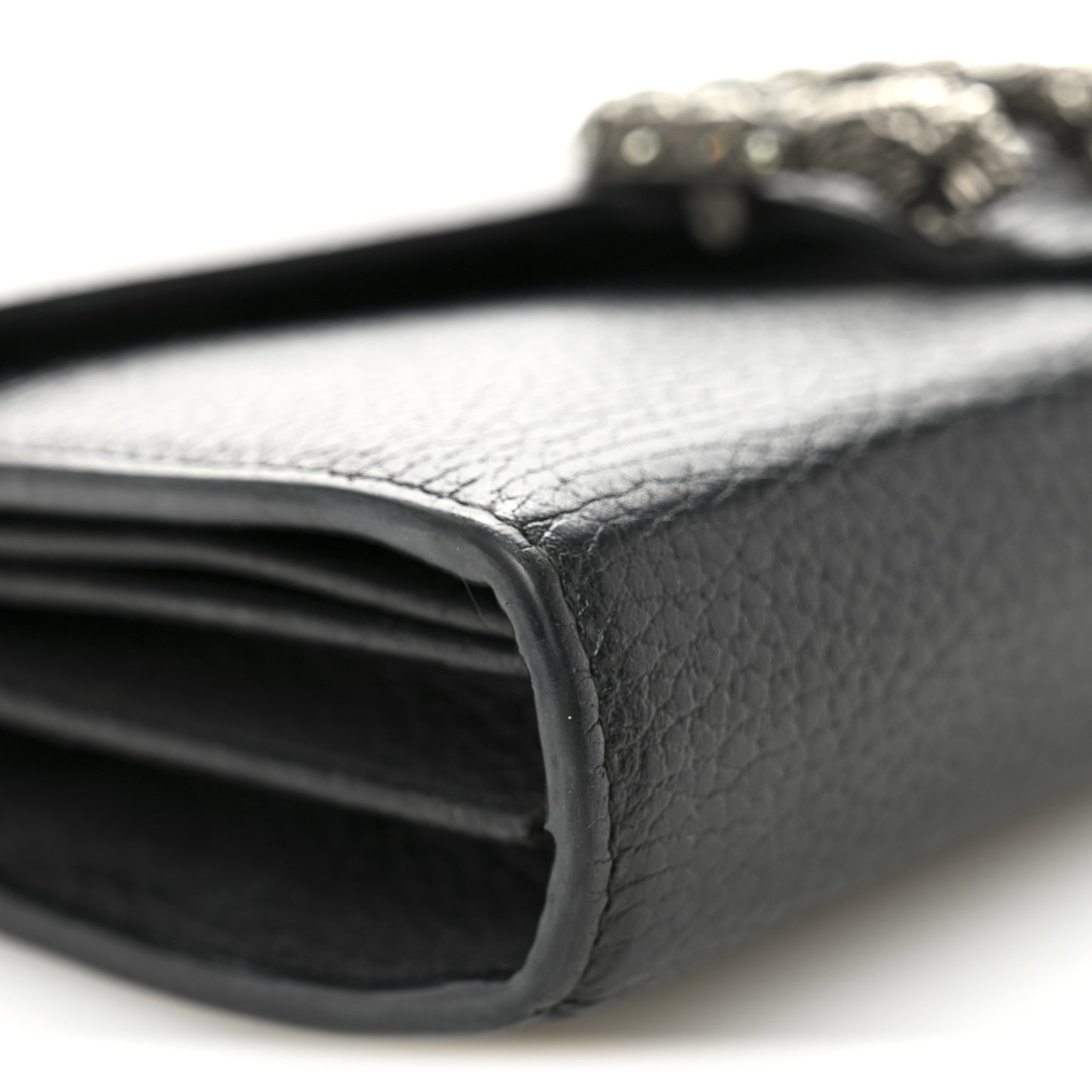 Calfskin Mini Dionysus Chain Wallet Black