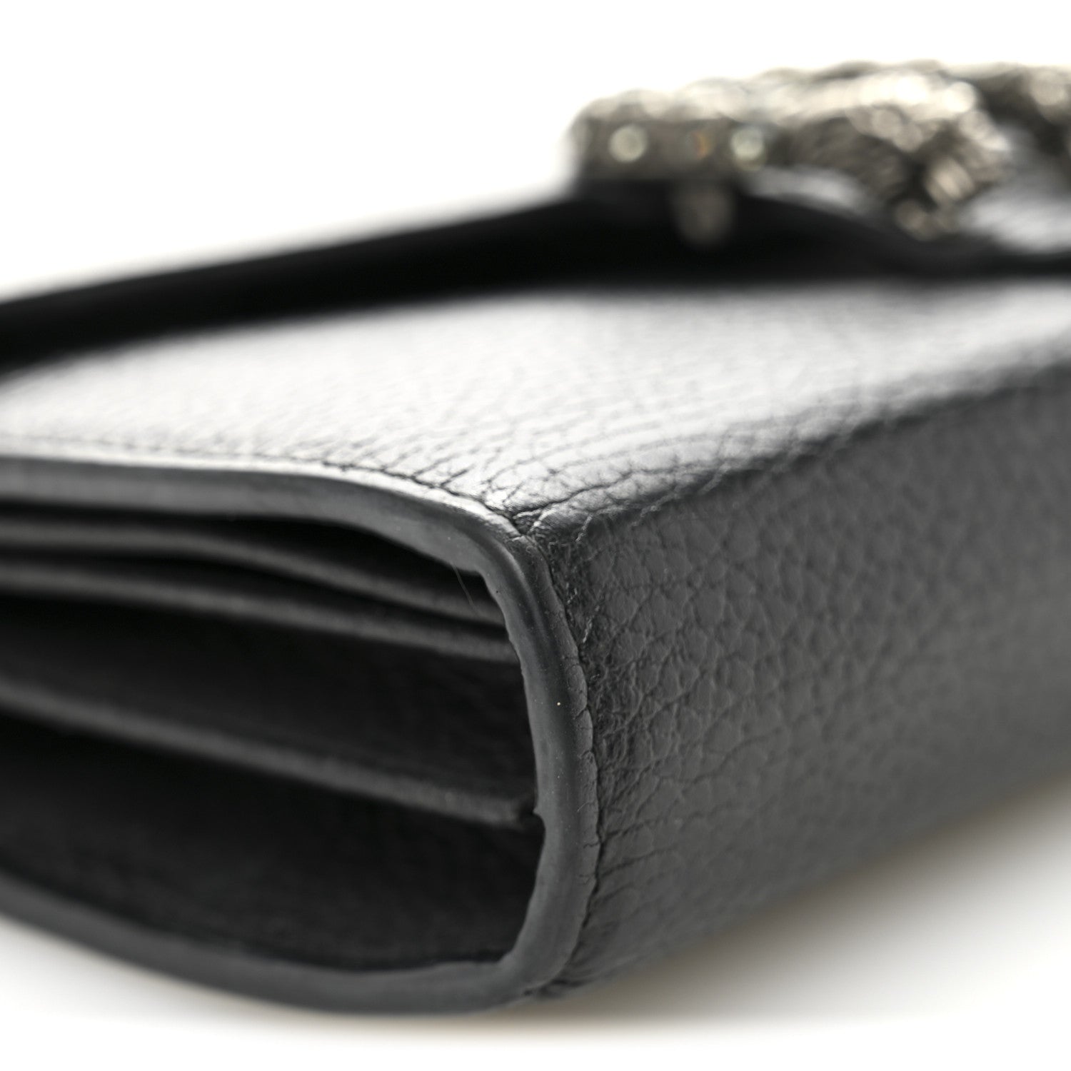 Gucci Calfskin Mini Dionysus Chain Wallet Black 9 of 10