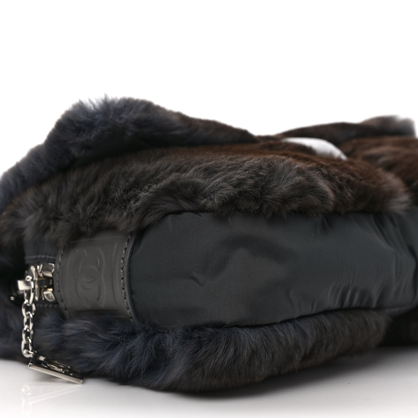 Rabbit Fur Sport Flap Dark Grey