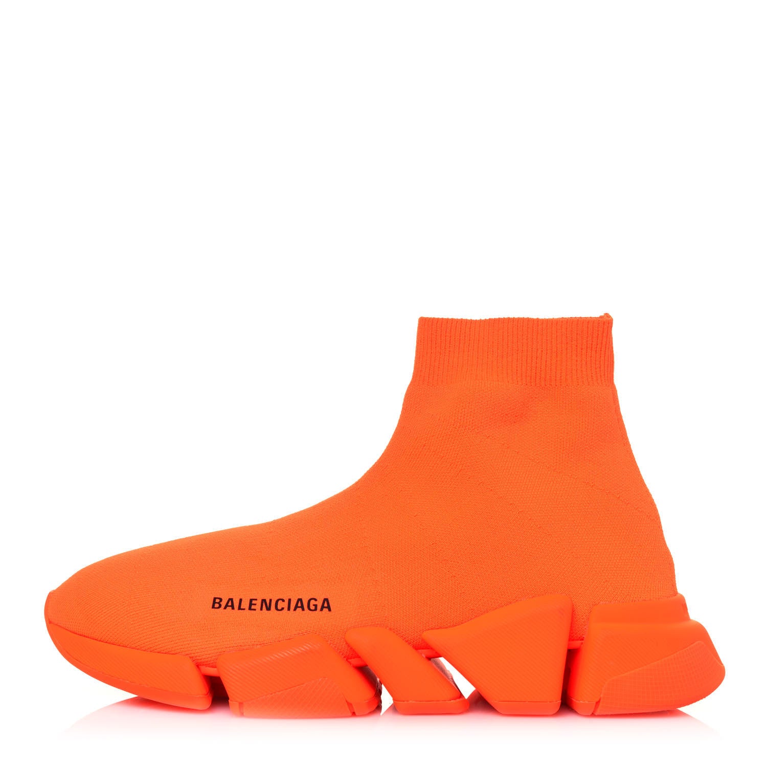 Balenciaga Technical 3D Recycled Knit Mens Speed 2.0 Sneakers 40 Monocolor Orange Fluo 1 of 6