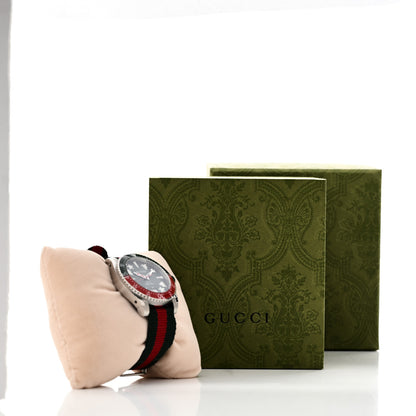 Gucci Stainless Steel Nylon 40mm Dive Quartz Watch Green 5 of 5