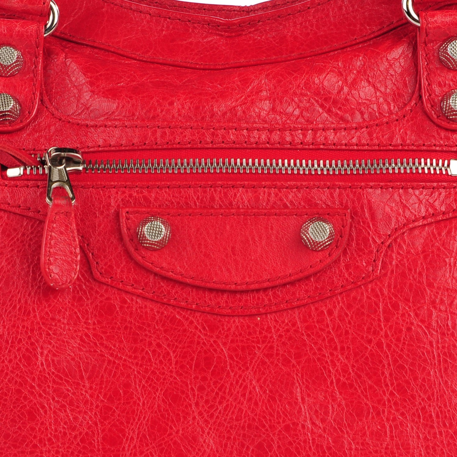 Balenciaga Agneau Giant 12 Silver Hardware City Coquelicot 11 of 13