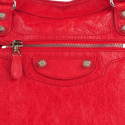 Balenciaga Agneau Giant 12 Silver Hardware City Coquelicot 11 of 13