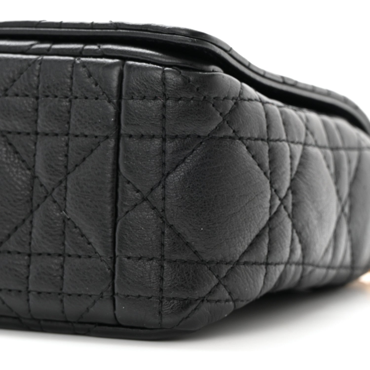 Christian Dior Calfskin Cannage Small Caro Bag Black 10 of 10