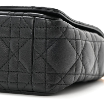 Christian Dior Calfskin Cannage Small Caro Bag Black 10 of 10