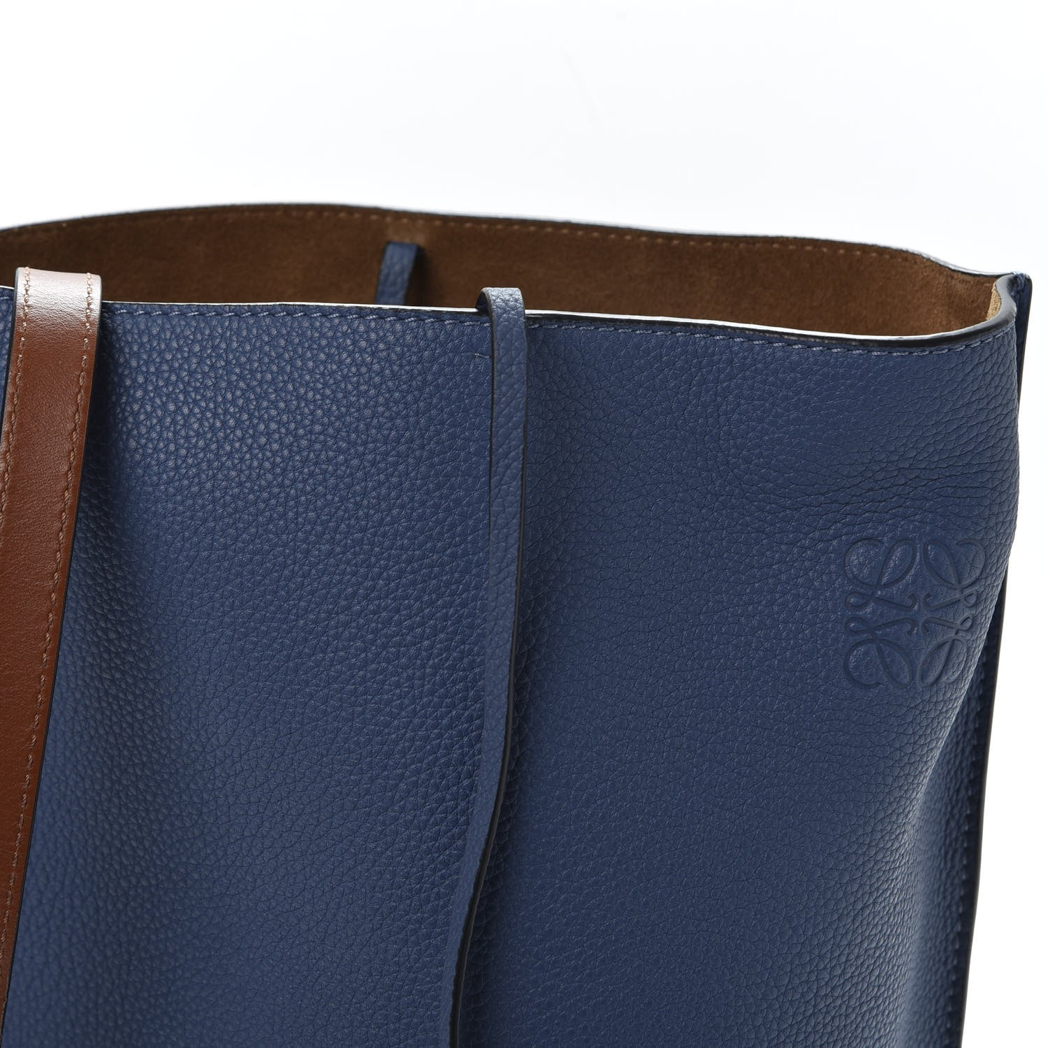Loewe Calfskin Gate Bucket Bag Blue 9 of 9