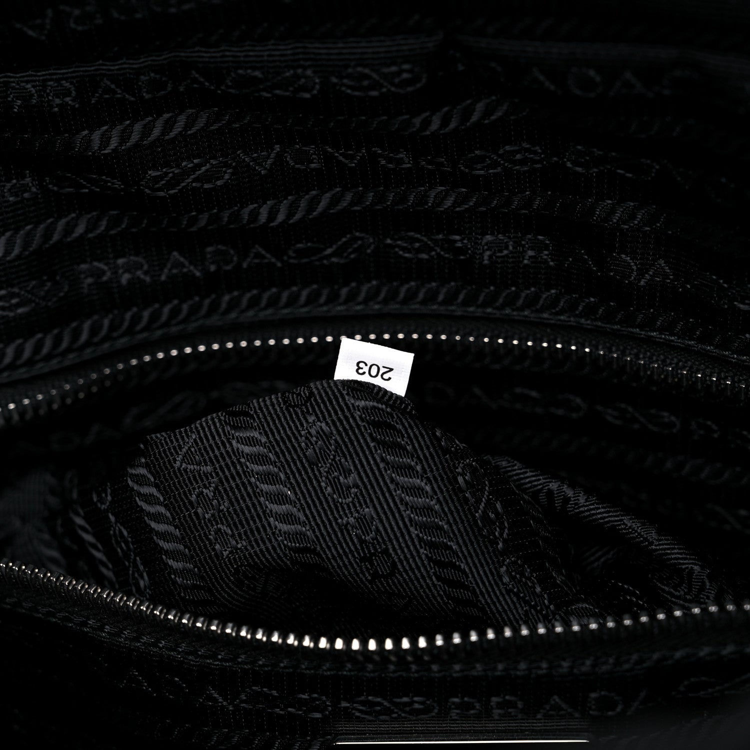 Prada Nylon Tessuto Impuntu Quilted Shoulder Bag Black 13 of 15