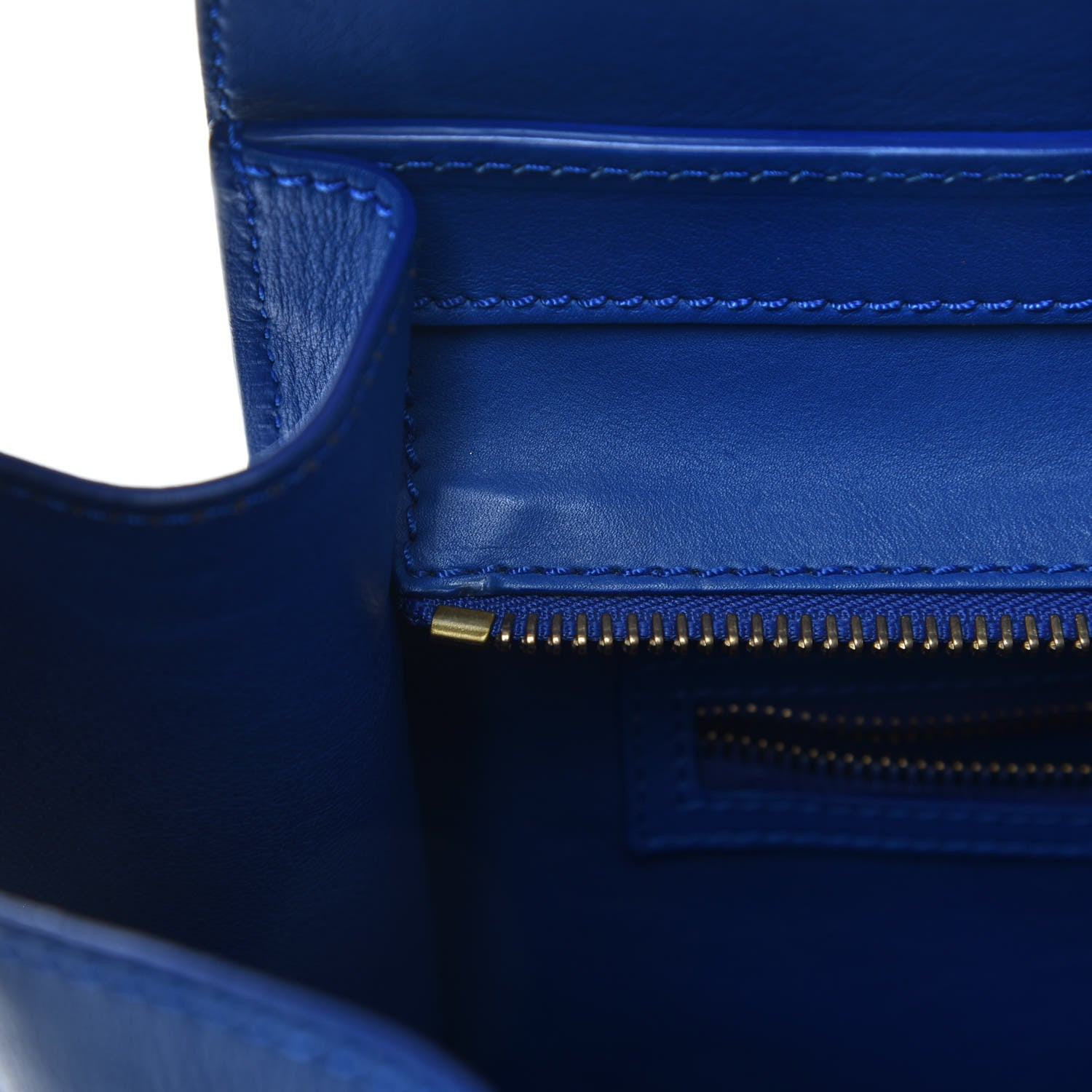 Celine Smooth Calfskin Mini Luggage Royal Blue 7 of 16