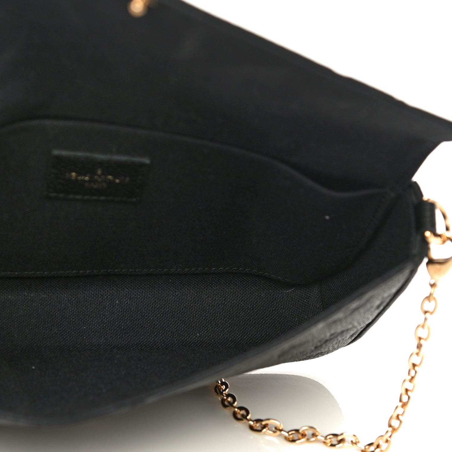 Louis Vuitton Empreinte Pochette Felicie Chain Wallet Black 5 of 12