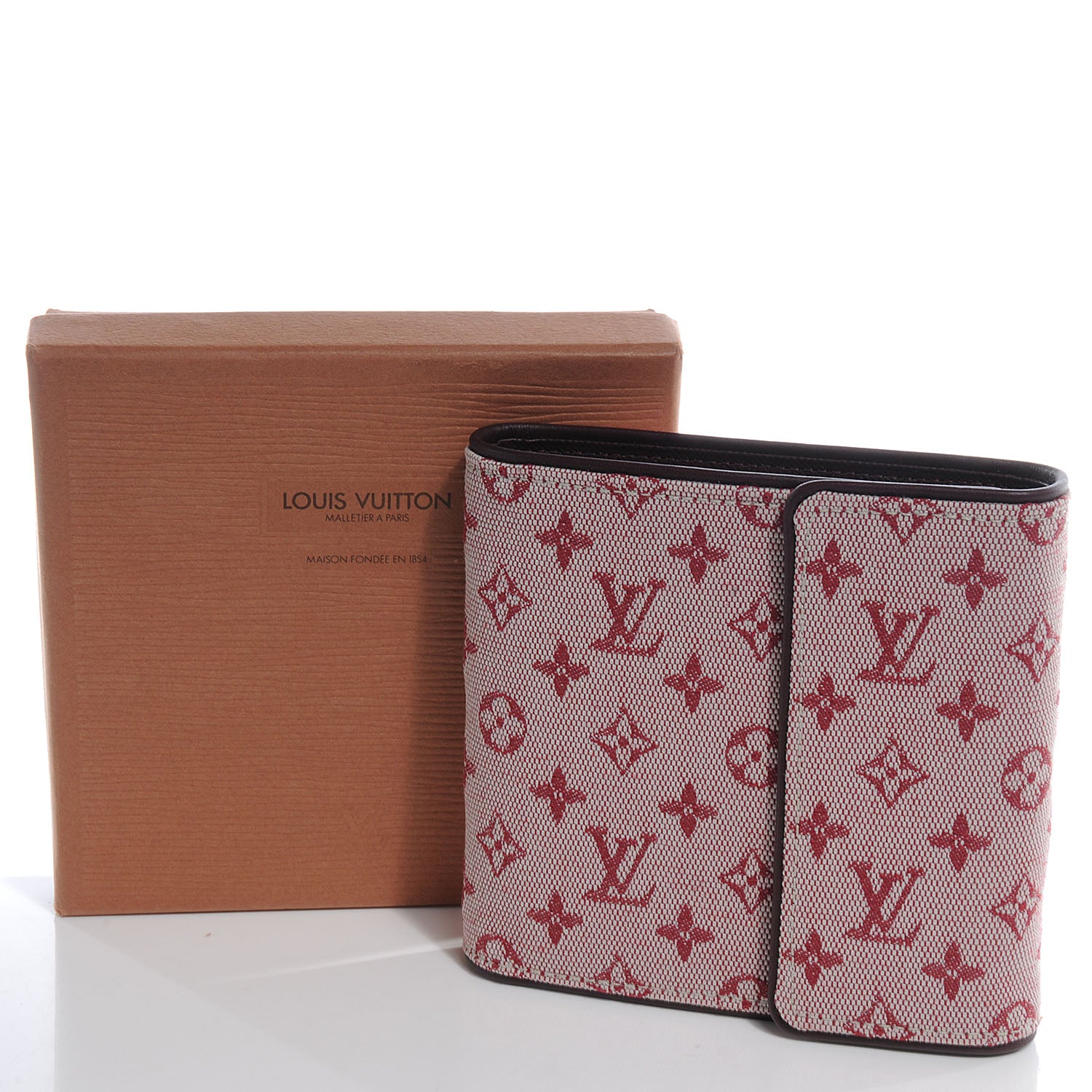 Louis Vuitton Mini Monogram Compact Wallet Cherry 5 of 8