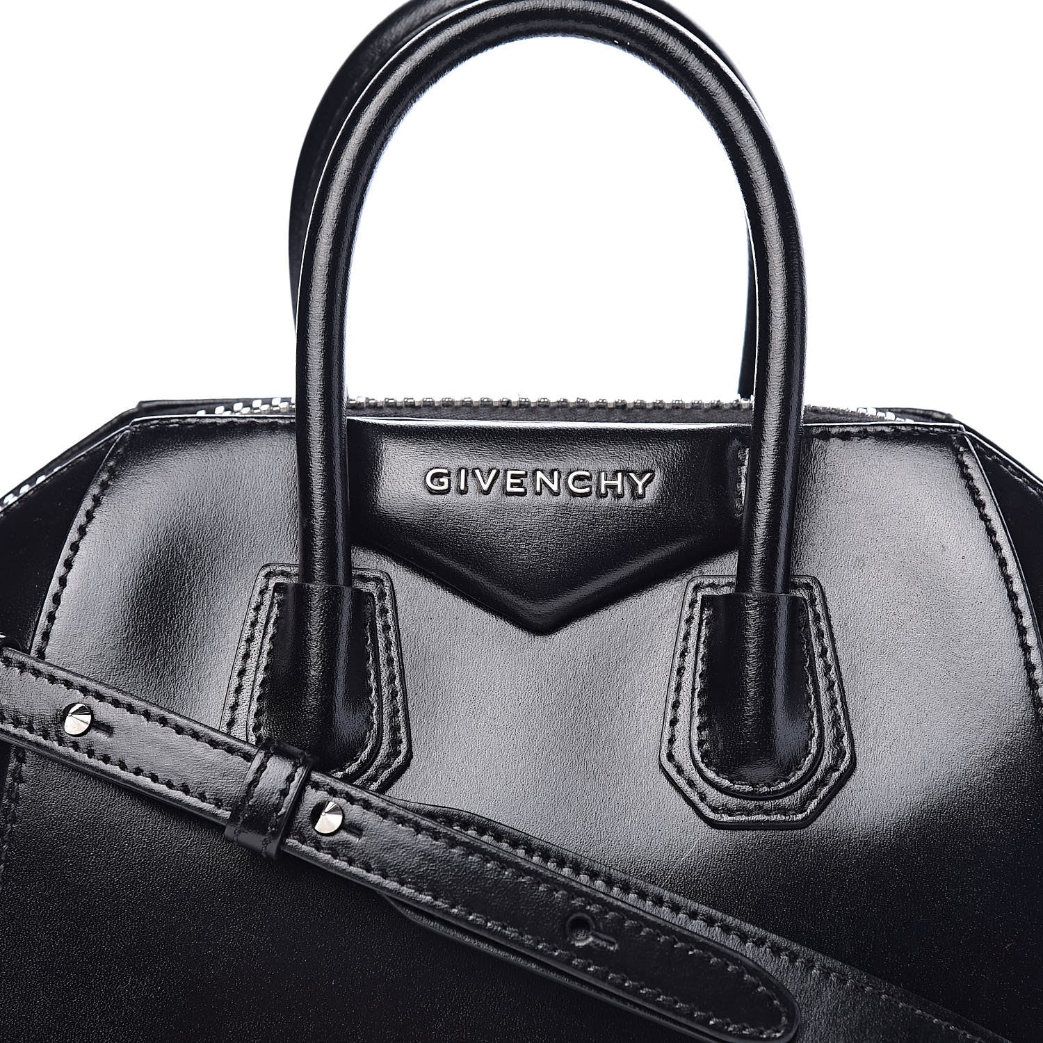 Givenchy Shiny Lord Calfskin Mini Antigona Black 10 of 10