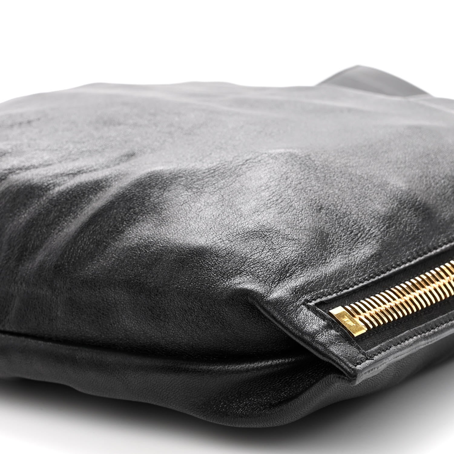 Tom Ford Ramskin Large Alix Padlock Zip Shoulder Bag Black 9 of 9