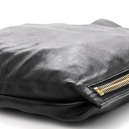 Tom Ford Ramskin Large Alix Padlock Zip Shoulder Bag Black 9 of 9