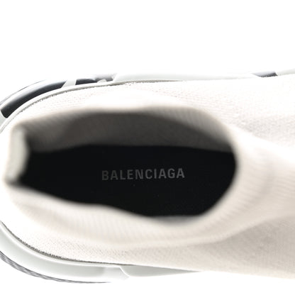 Balenciaga Neoprene Knit Womens Speed Graffiti Sneakers 41 Grey Black 7 of 9