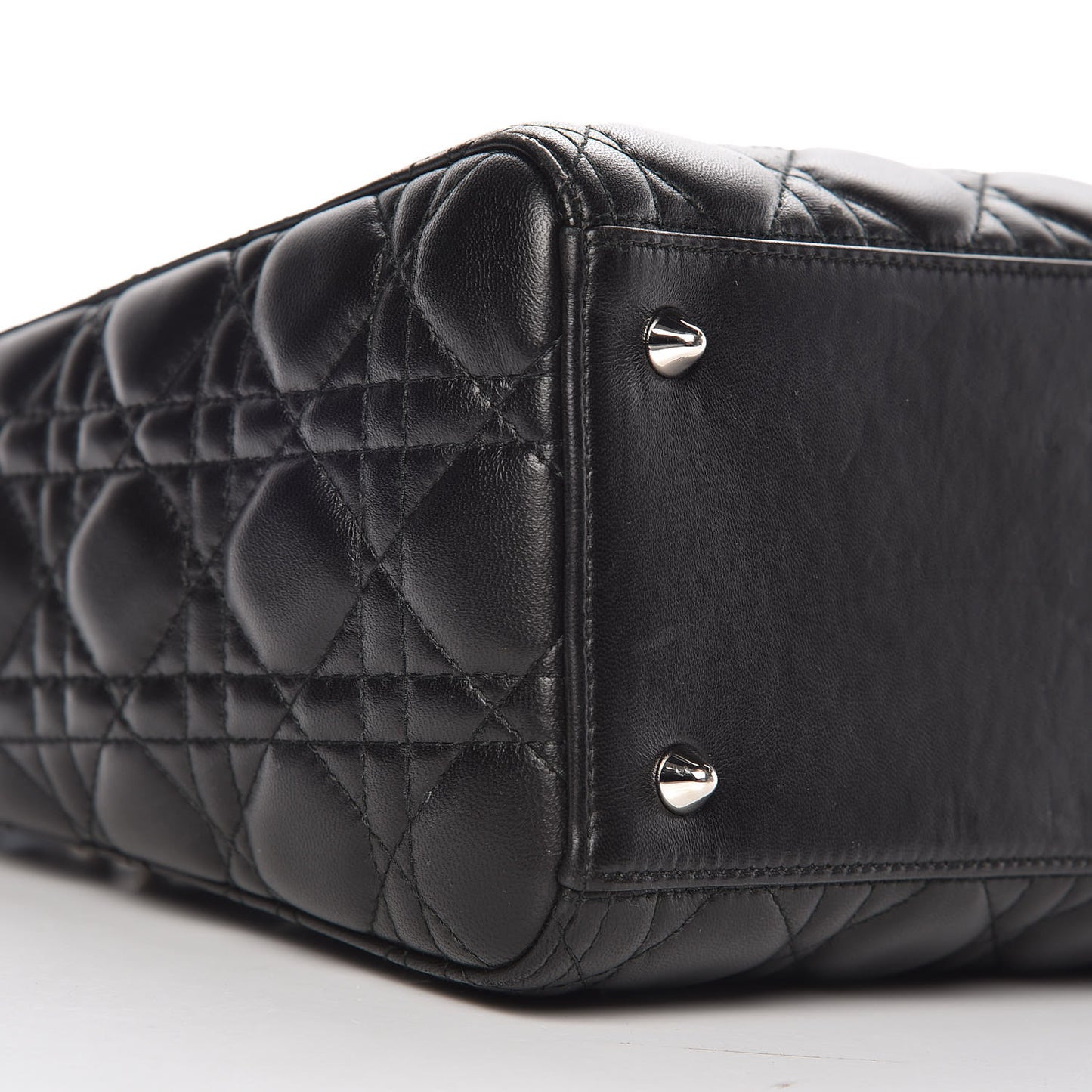 Lambskin Cannage Medium Lady Dior Black
