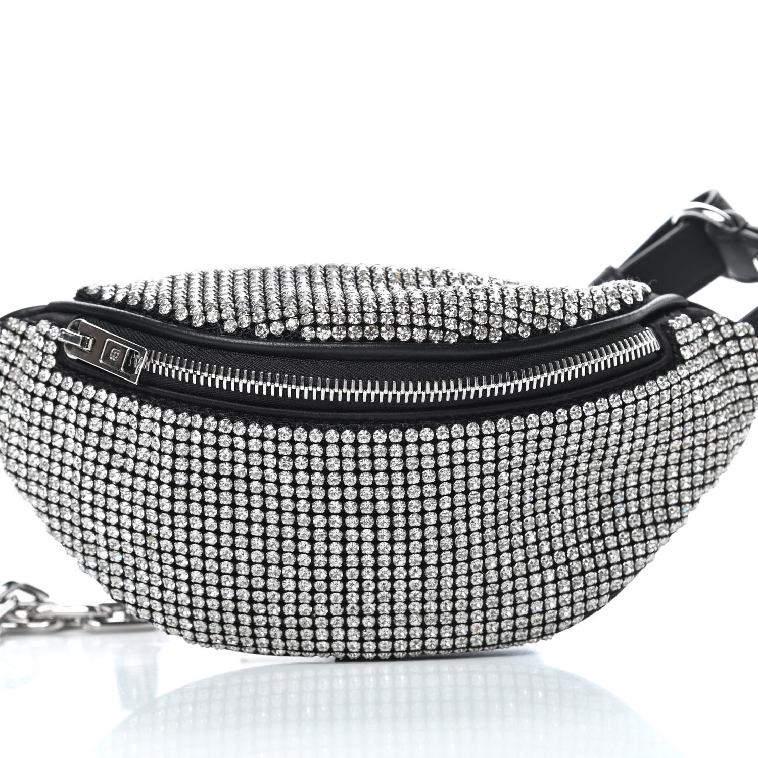 Alexander Wang Rhinestone Mesh Mini Attica Belt Bag Black 7 of 9