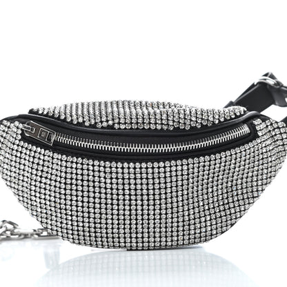Alexander Wang Rhinestone Mesh Mini Attica Belt Bag Black 7 of 9