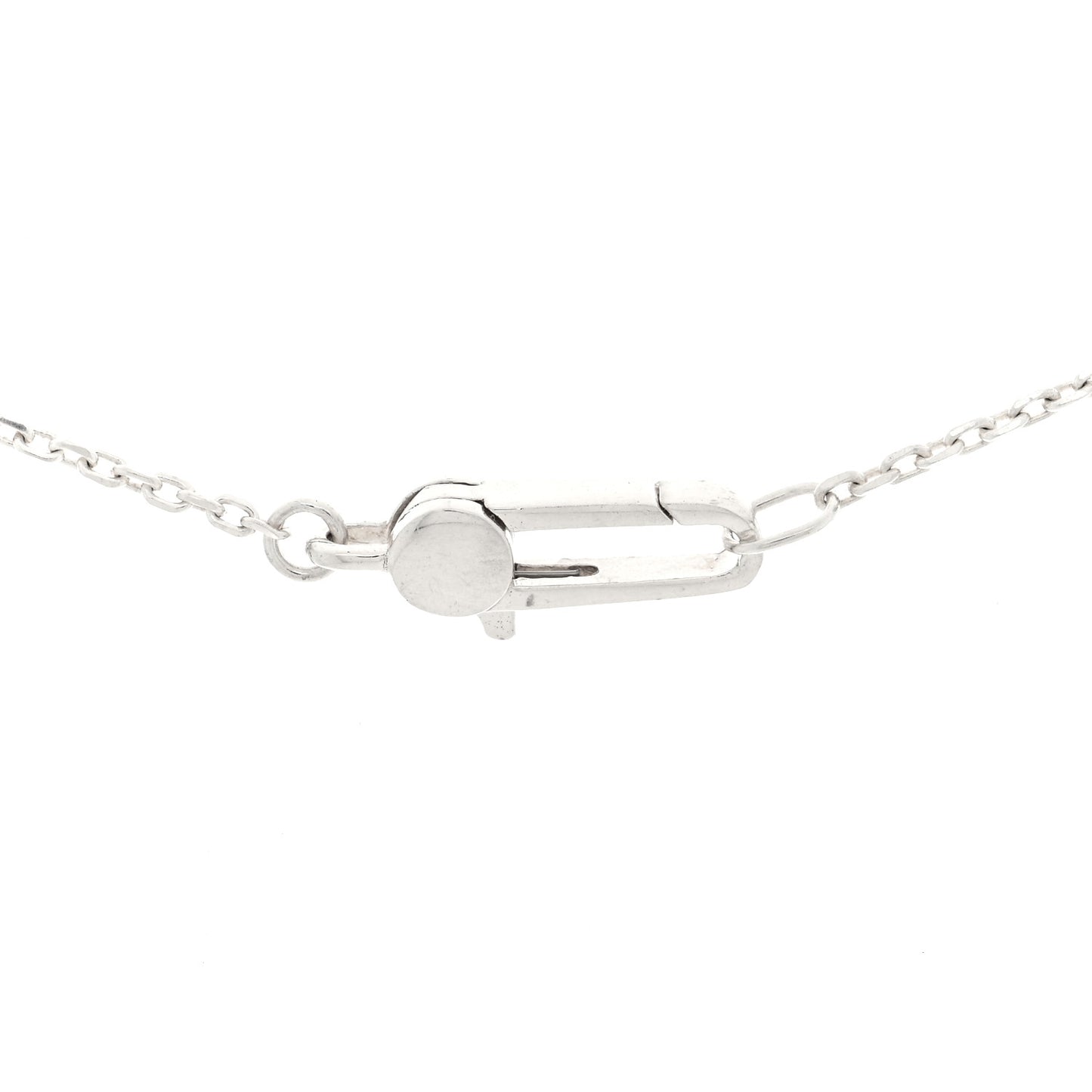 Sterling Silver Trademark Logo Square Pendant Necklace