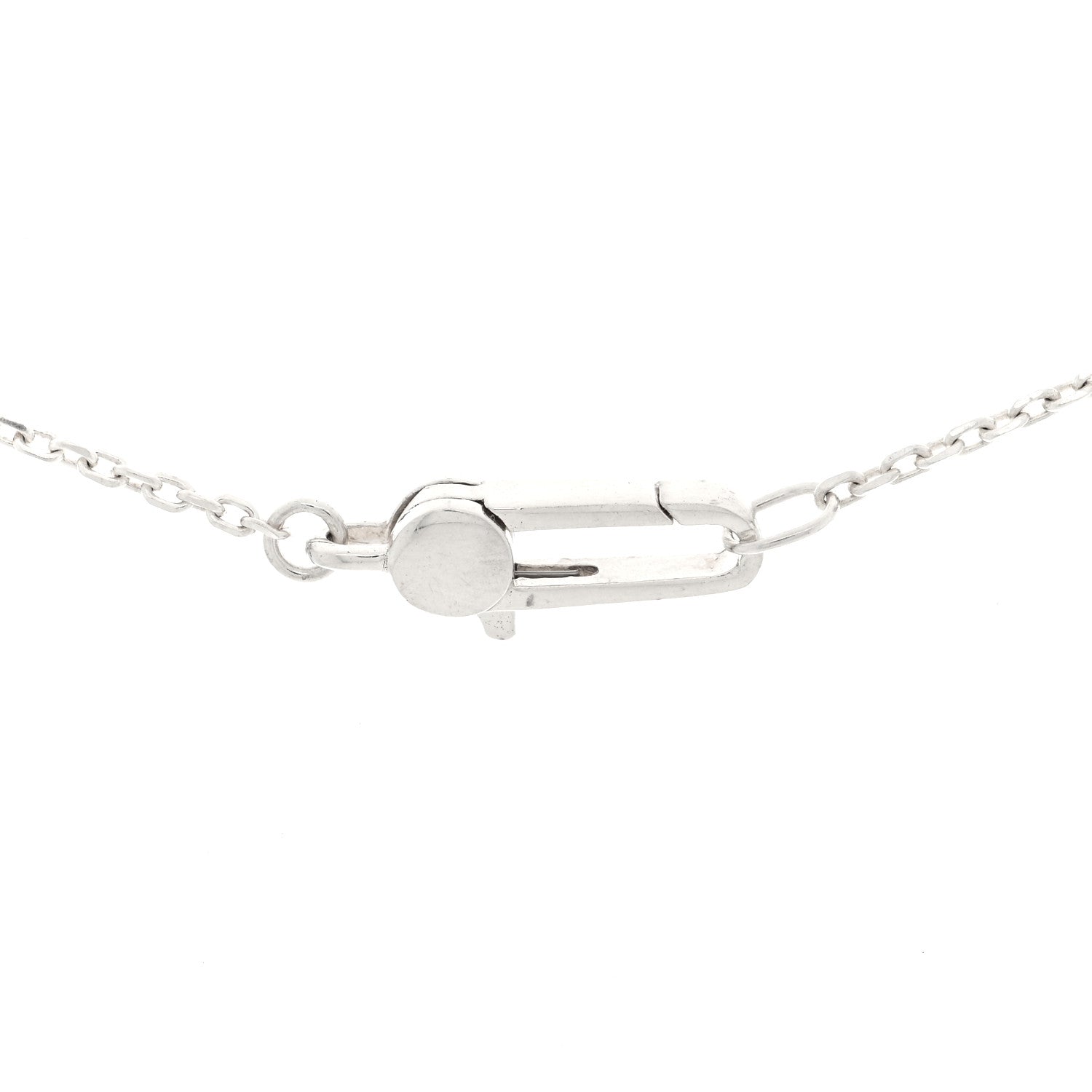 Gucci Sterling Silver Trademark Logo Square Pendant Necklace 4 of 4