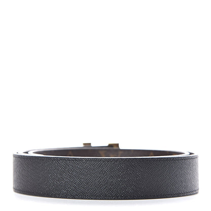 Louis Vuitton Calfskin Monogram 30mm LV Initiales Reversible Belt 90 36 Black 3 of 8