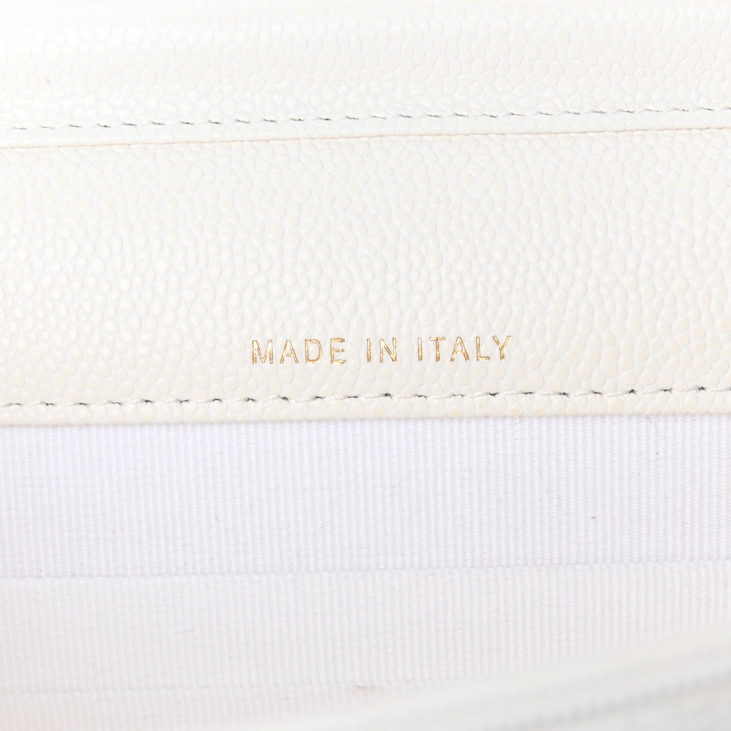 Chanel Caviar Quilted Square Wallet On Chain WOC White 7 of 11