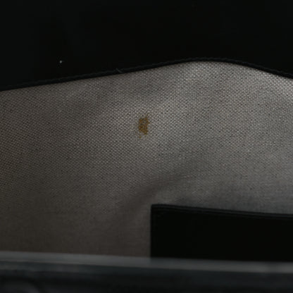 Gucci Calfskin GG Tennis Embossed Medium Tote Bag Black 10 of 11