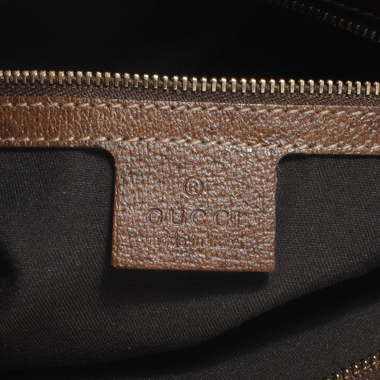 Suede Bamboo Horsebit Chain Hobo Brown