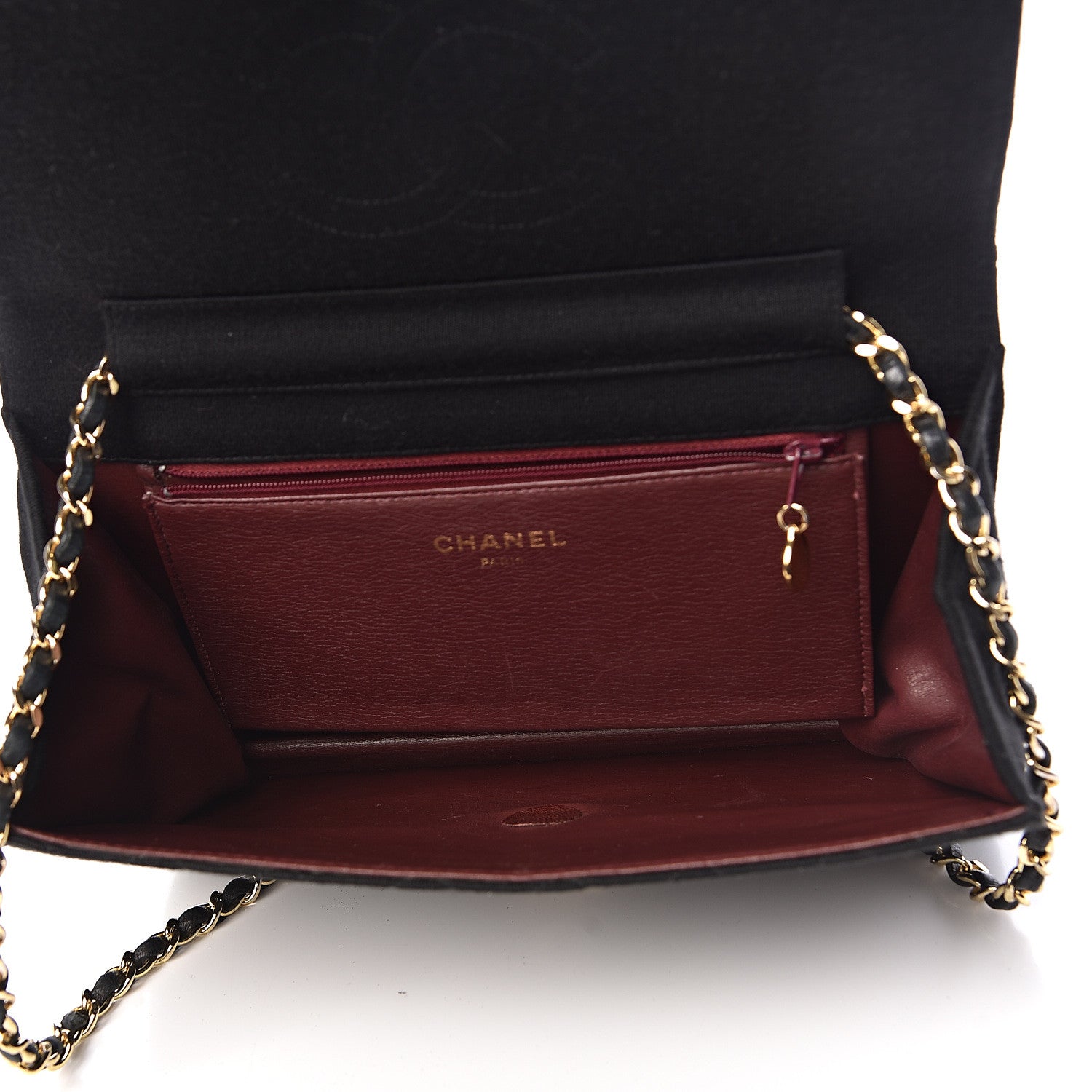 Chanel Jersey Quilted Medium Single Flap Black 5 of 12