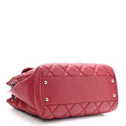 Chanel Calfskin Double Stitch Large Hamptons Flap Bag Red 4 of 10