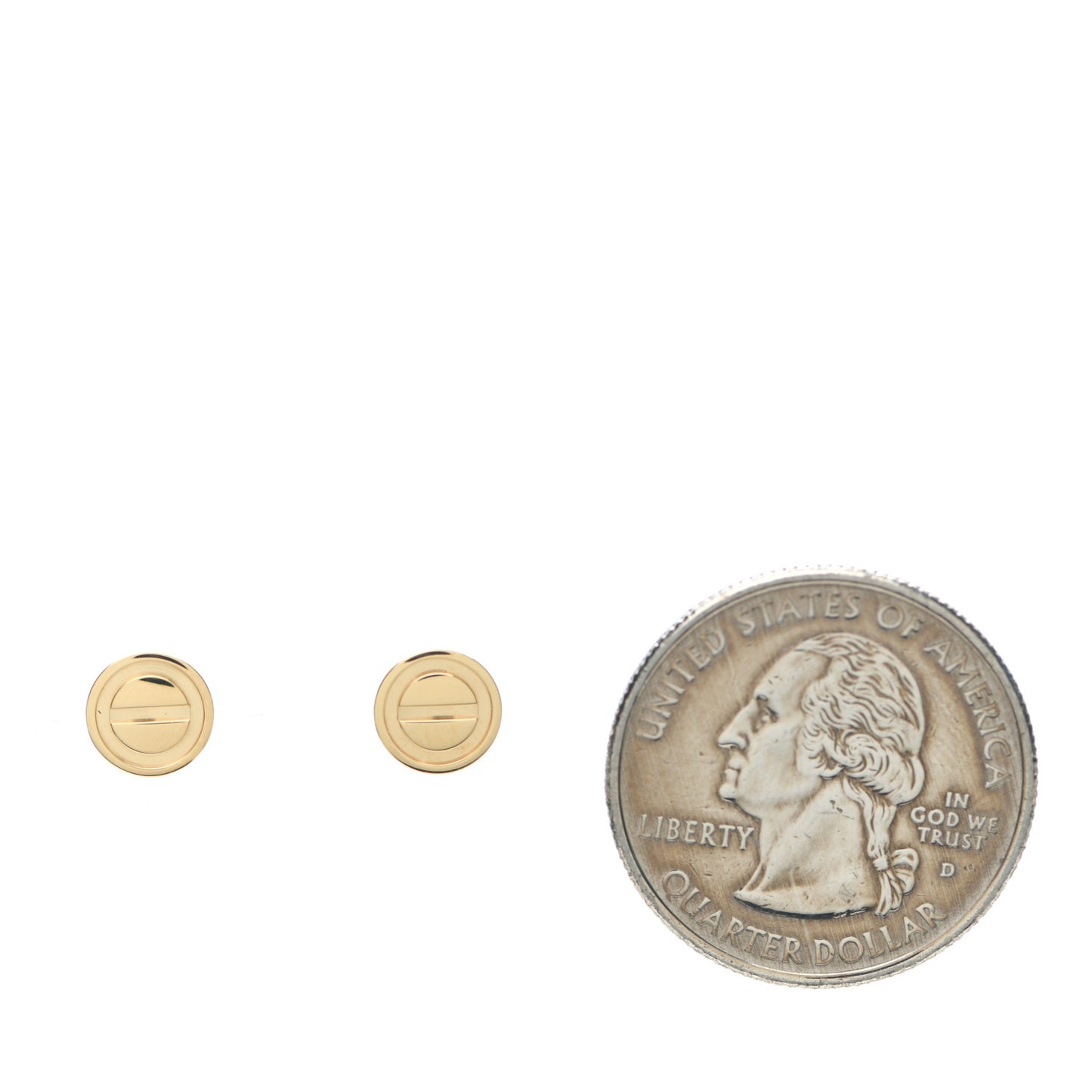 18K Yellow Gold LOVE Earrings